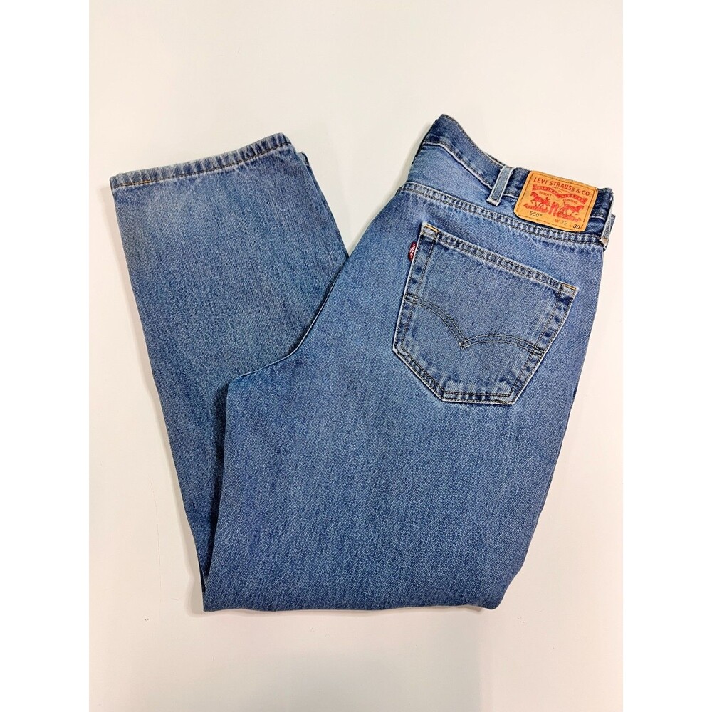 Men’s Levi's 550 Relaxed Fit Size W38 L30 Blue Denim Jeans